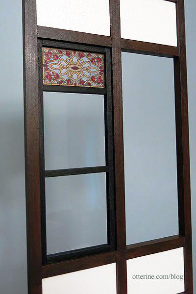 Glass Window Inner Frame Window interior frame dry fit with acrylic insert and stained glass ...