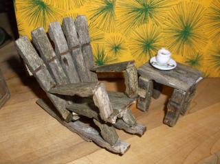 clothespin rocker and table for porch