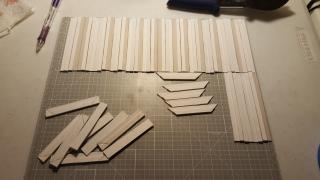 Lots of careful miter cuts...