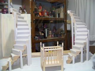 Update on stairs and the CRIB out of 1:12 porch parts